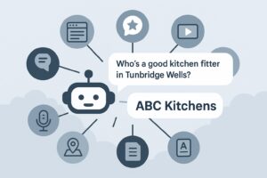 An AI Bot asking a question to CHATGPT