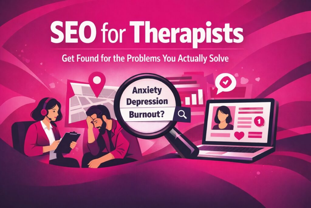 seo for therapists showing symptoms people want to be cured of