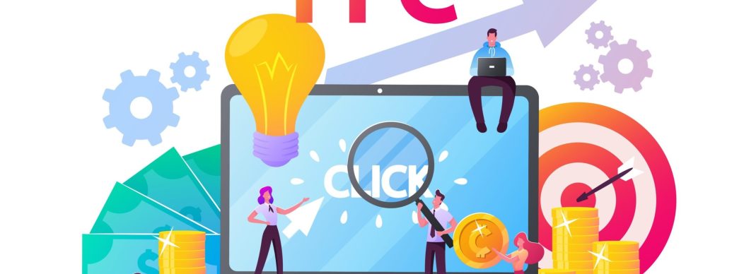 Illustration about pay per click